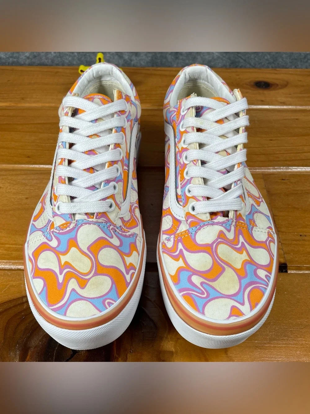 Vans Old Skool Stacked Womens Size 8 / Men 6.5 UV Ink Peace Platform Psychedelic